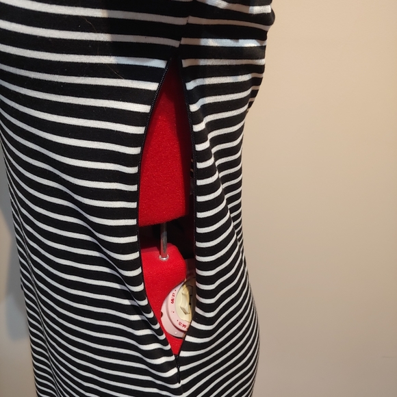 Banana Republic Striped Ponte Knit Dress - Picture 7 of 8